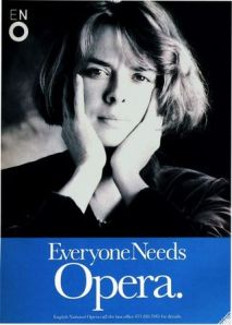 The graphic design on this 1995 campaign for ENO was superb (as is most of their design, check out their web site). The underlying message, a little dodgy. 