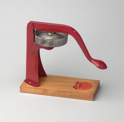 A orange juice squeezer in the collection of MOMA (where Frank O'Hara once worked). 